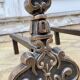Paire de CHENETS Laiton Massif VINTAGE