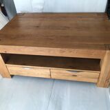 Drop table, solid wood tv cabinet