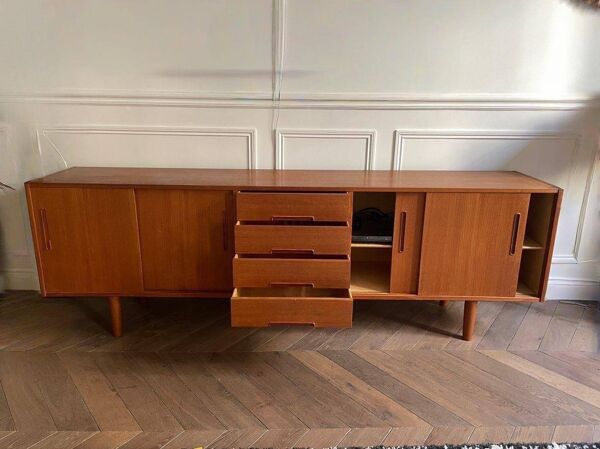 Enfilade scandinave en teck Gigant – Nils Jonsson pour Hugo Tr