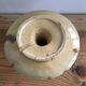 Glazed ceramic candle holder signed plato 50s