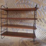 String shelves wood and metal