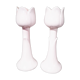 Pair of tulip candlesticks