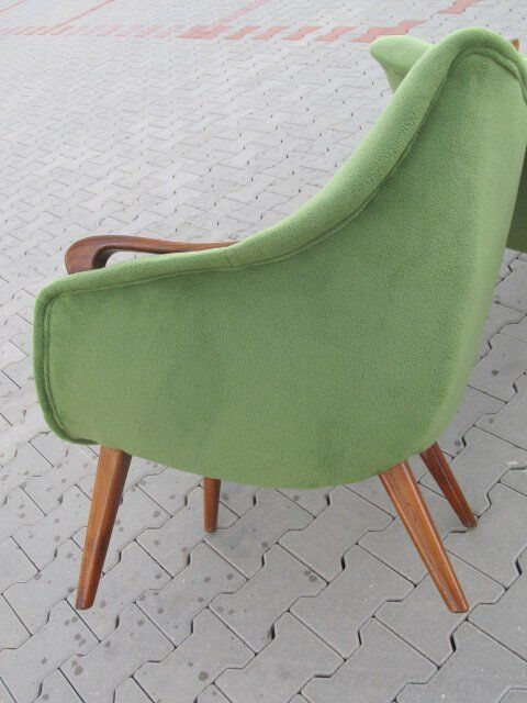 Sofa Orange organic Danish 50s/60s