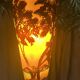 Lamp base - Acid-etched glass - Gallé style