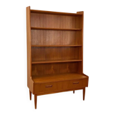 Bibliothèque scandinave en teck signé Brdr. Larsens Møbelfabrik, Danemark 1960s