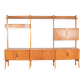 Mid-Century Teak Wall Unit by Kjell Riise for Rival Brodrene Jatogs, 1960s,