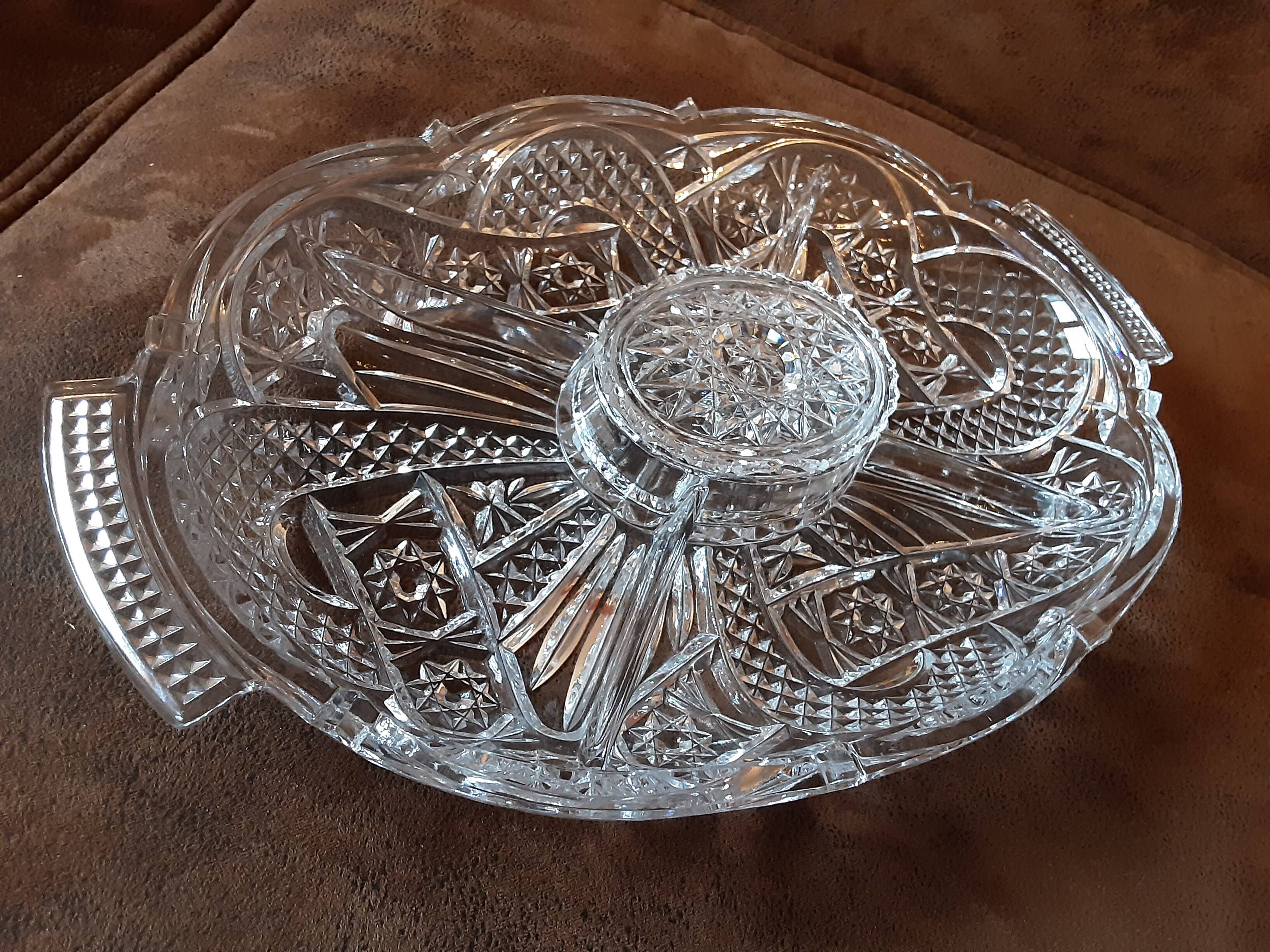 Plat compartiments  verre