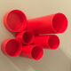 Penrex Swiss office organizer vintage orange pencil pot