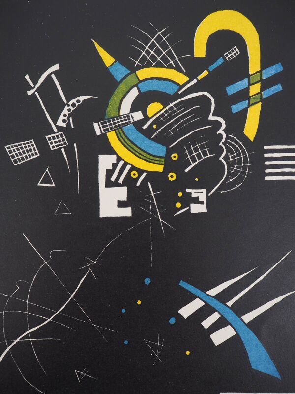 Vassily kandinsky : petits mondes - lithographie signée