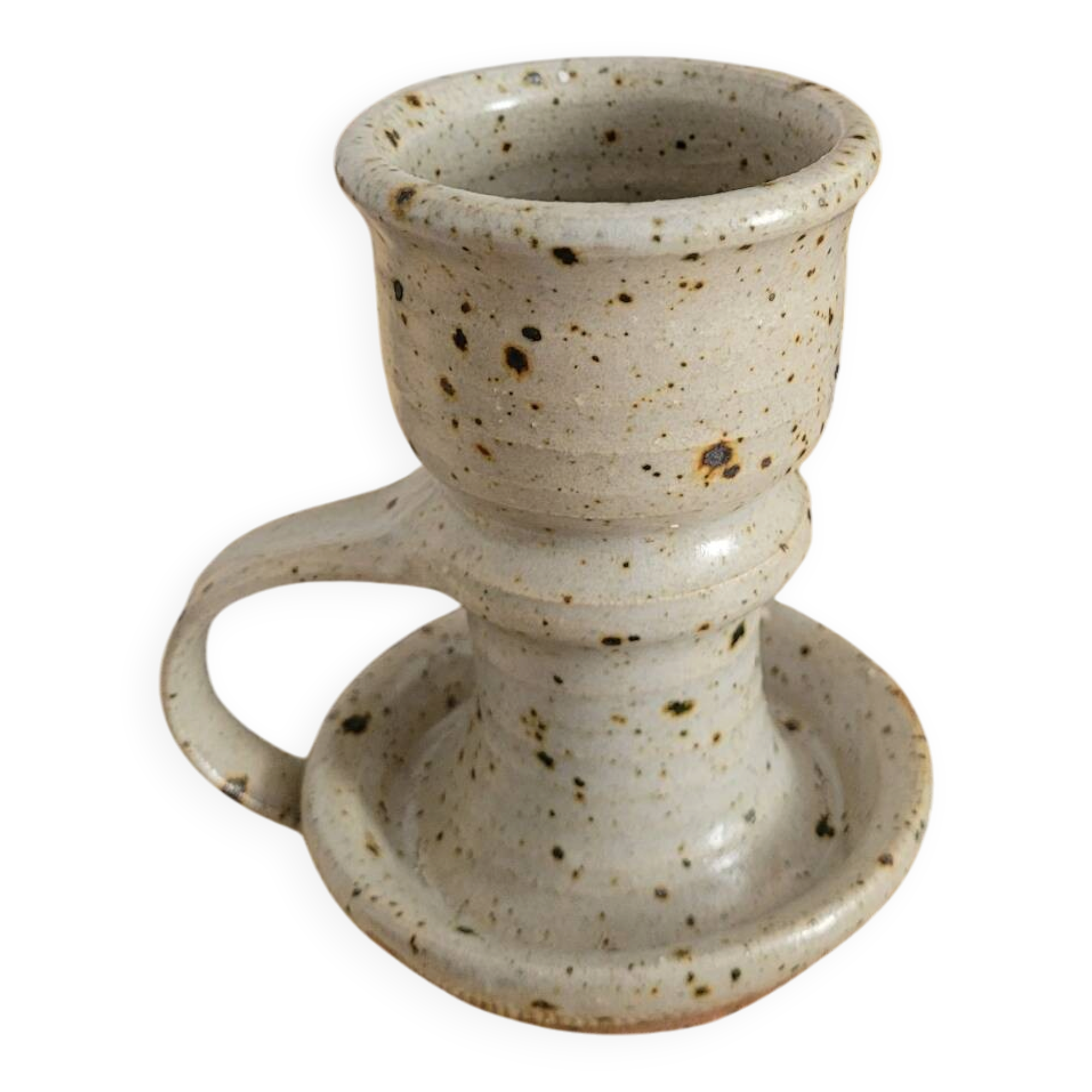 Pyrite stone candlestick by Gustave Tiffoche