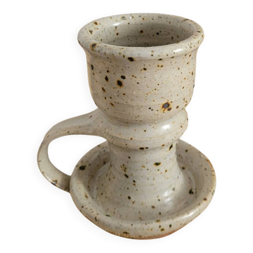 Pyrite stone candlestick by Gustave Tiffoche