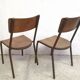 Pair of 1930 30 industrial factory workshop chairs