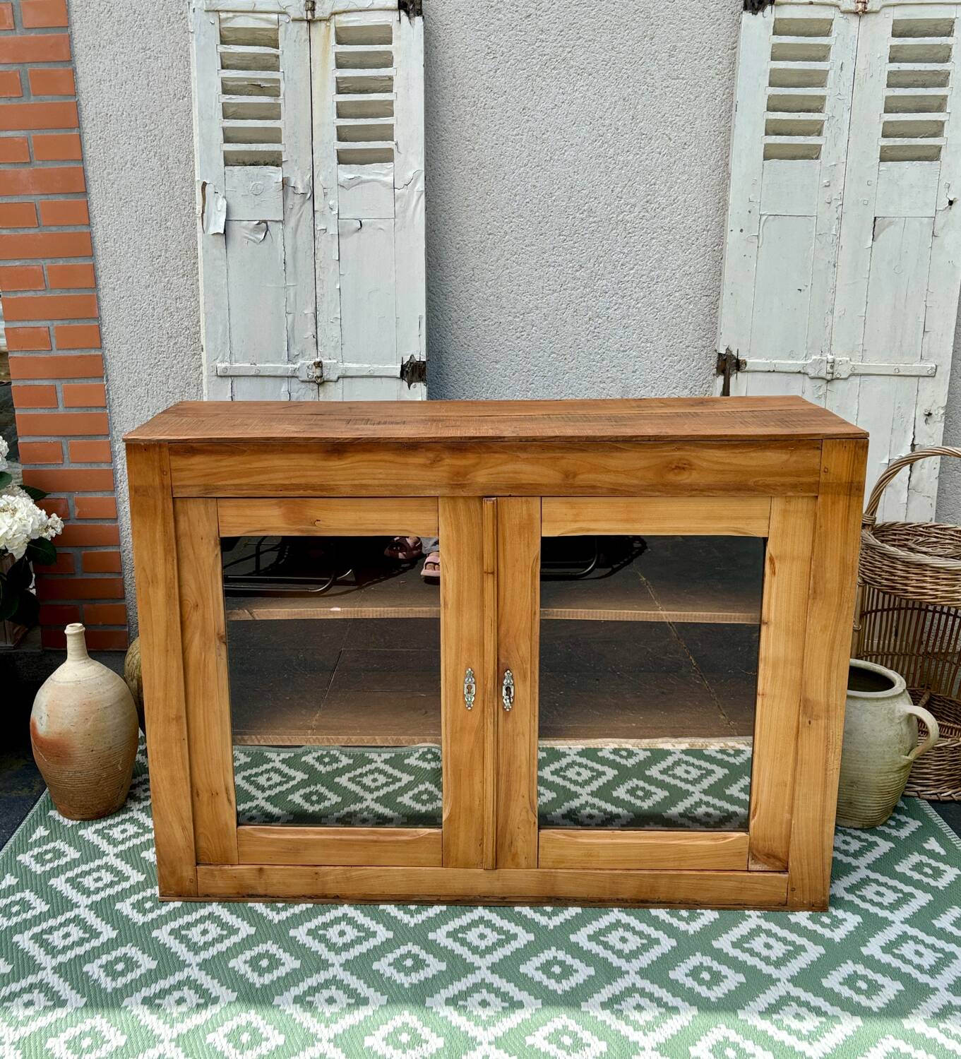 Raw wood display case