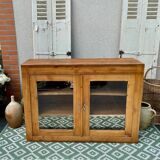 Raw wood display case