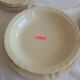 Old Sarreguemines Ivory Carved Service