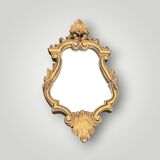 Vintage Rococo wall mirror in gilded resin