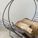 Magazine rack vintage log holder