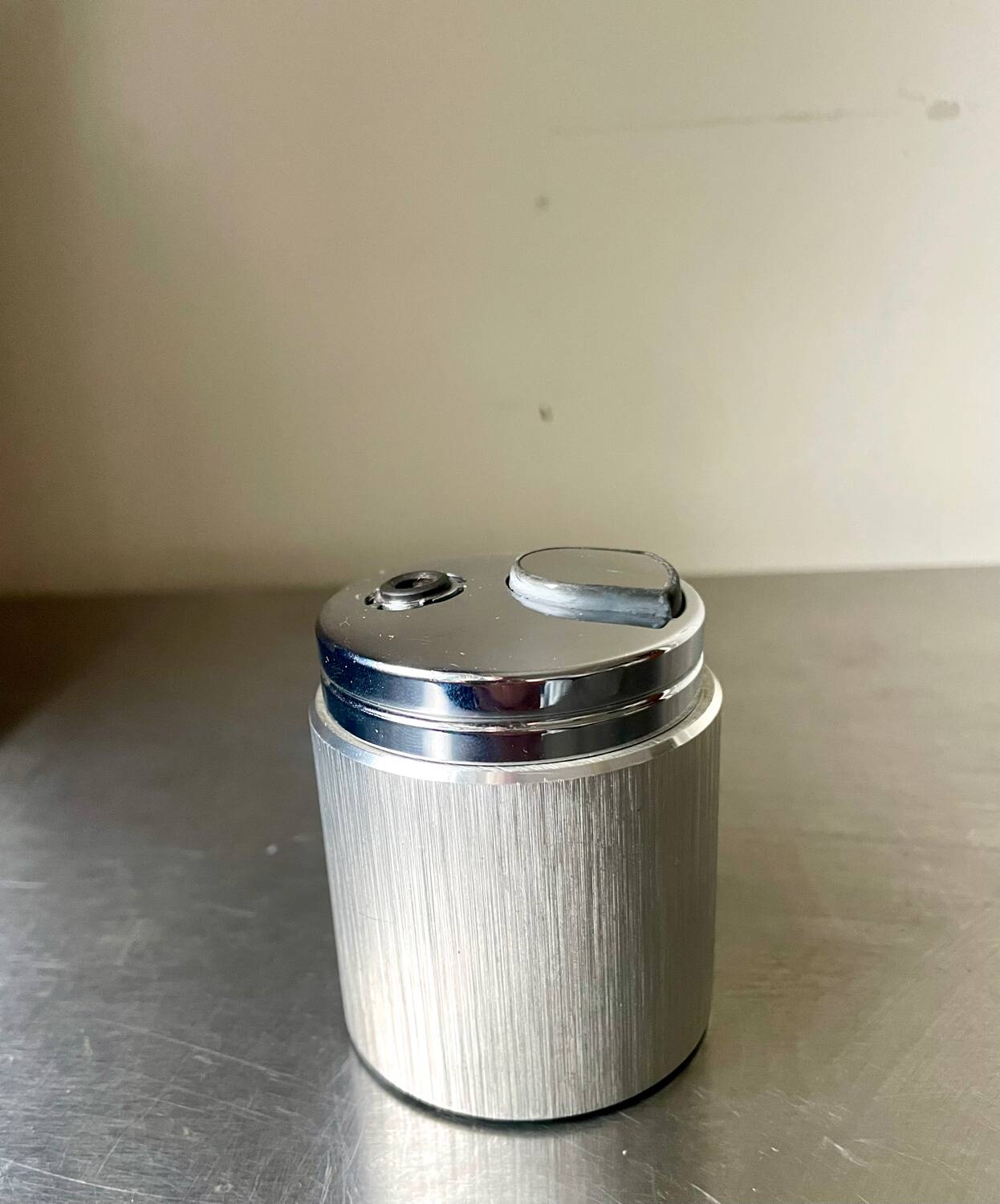 Vintage Japanese Metal Table lighter Modernist design IM Corona