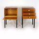 Mid-Century Modern Czechoslovakian Mahogany Nightstands by Up Závody, 1970s
