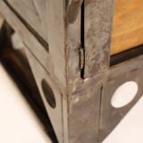 Industrial iron chest of drawers from the 1950s, Czechoslovakia