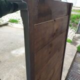 Old grey patinated mirror