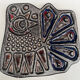 Vintage Scandinavian wall ceramic – Stylised hen – 1960s
