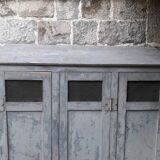 Patinated industrial wardrobe