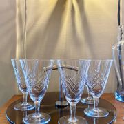 Lot de 6 verres à vin verrerie de Doyen