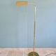 Articulated brass floor lamp, Hollywood Regency style, 1970s-80s.