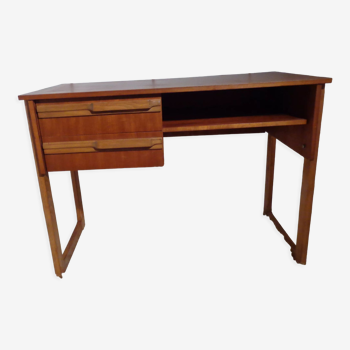 Bureau des années 50 pied traineau teck