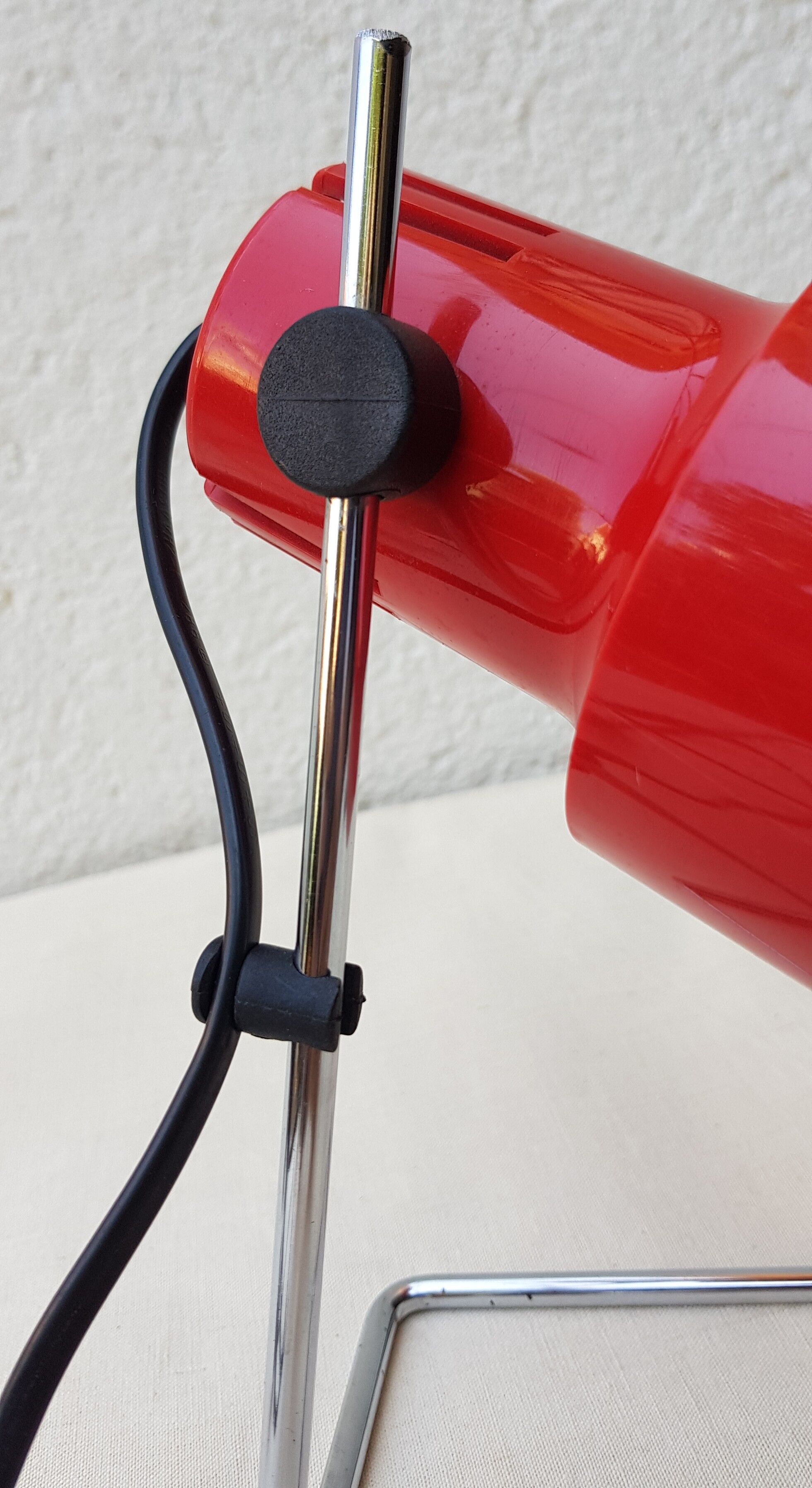 Lampe de bureau 80's rouge
