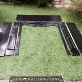 Pompadour fireplace in black marble nineteenth century.