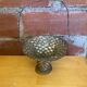 Panier Tressé Ancien Metal Argenté Vintage #E015