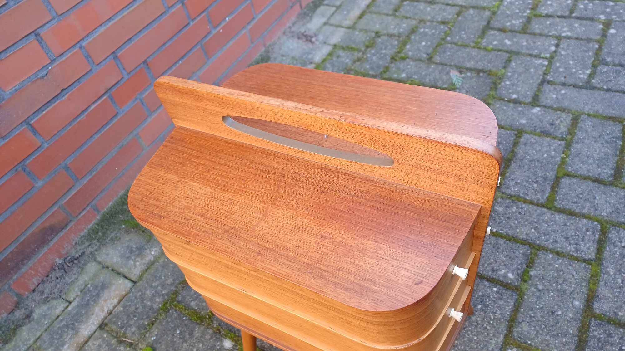 Table de nuit Vintage 1970 Teck