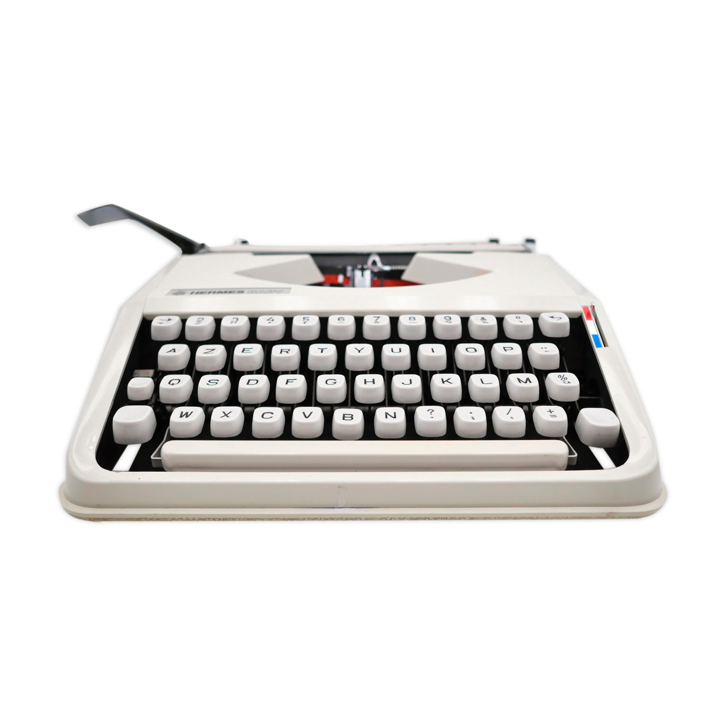 Hermes Baby New Revised White Typewriter