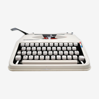 Hermes Baby New Revised White Typewriter