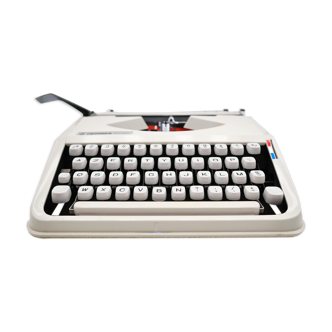 Hermes Baby New Revised White Typewriter