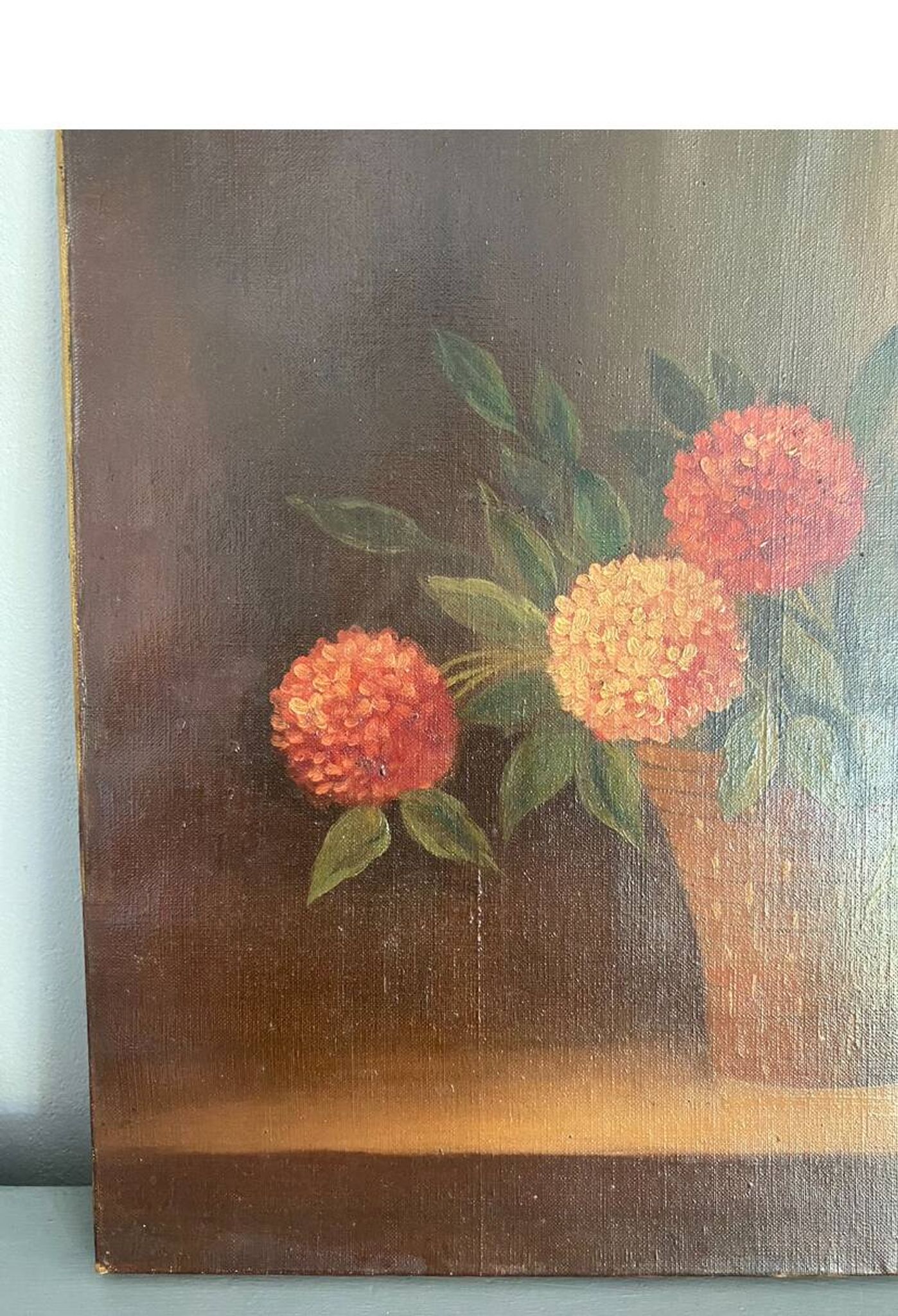 Huile nature morte sur toile