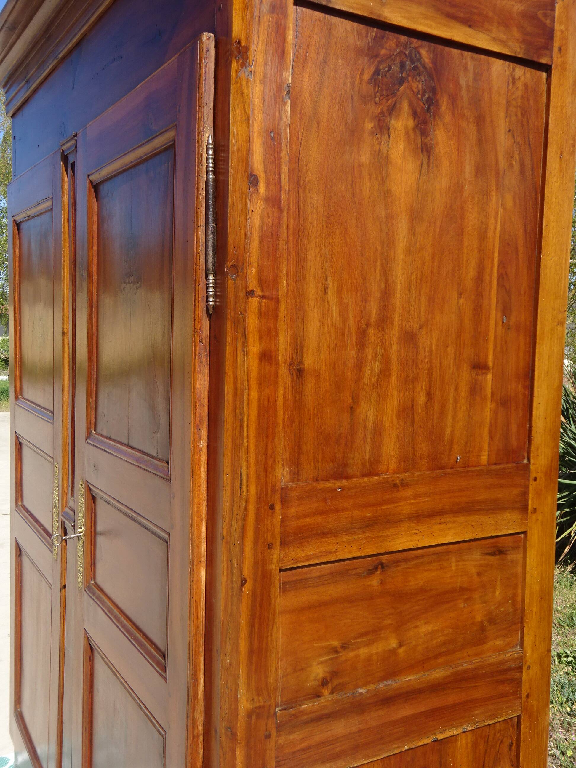 Louis Philippe wardrobe in light walnut