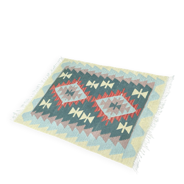 Vintage Kilim Rug Small Carpet 110x87