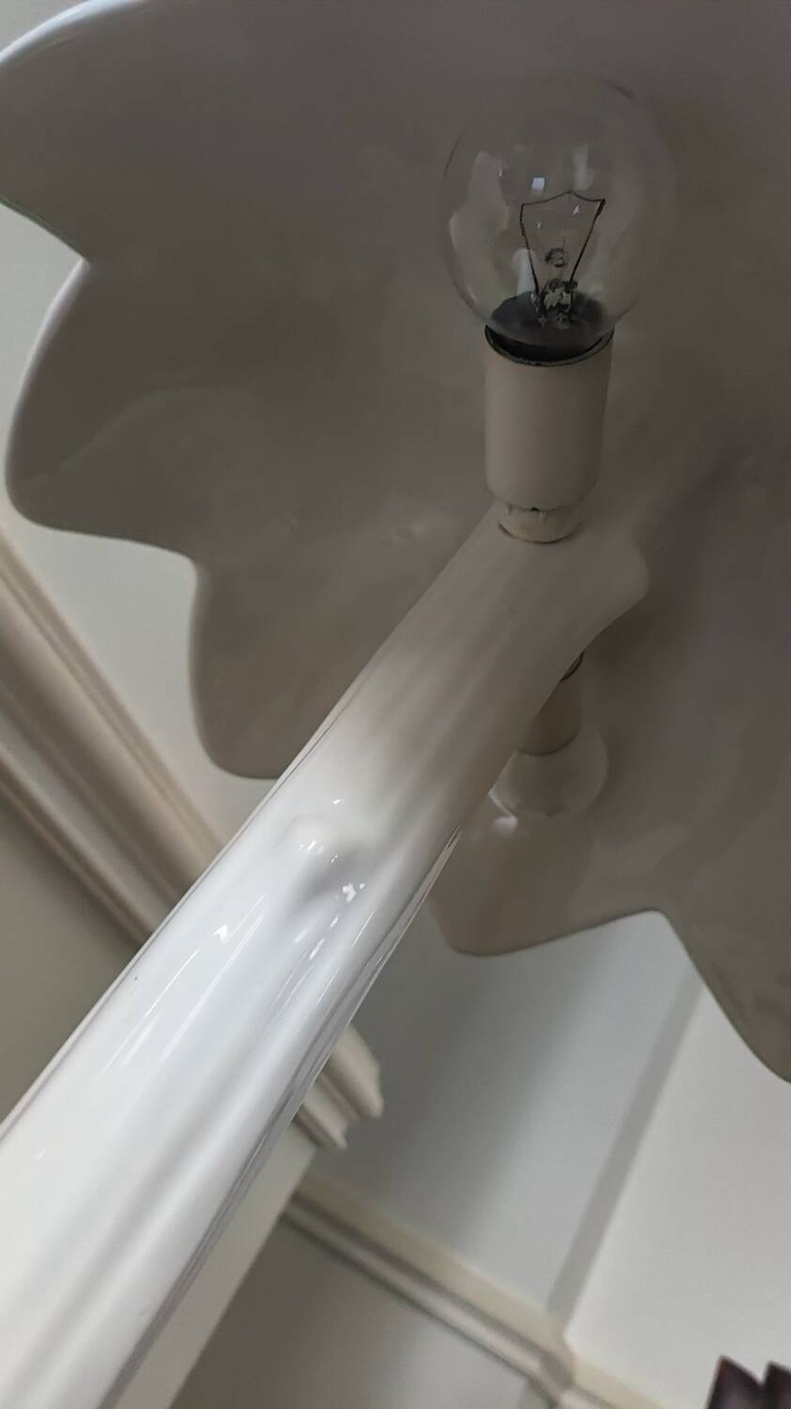 Ceramic palm lamp
