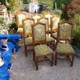 8 upholstered chairs