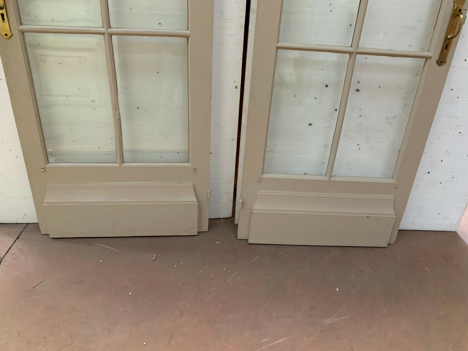 Old double-sided glass door 20th century