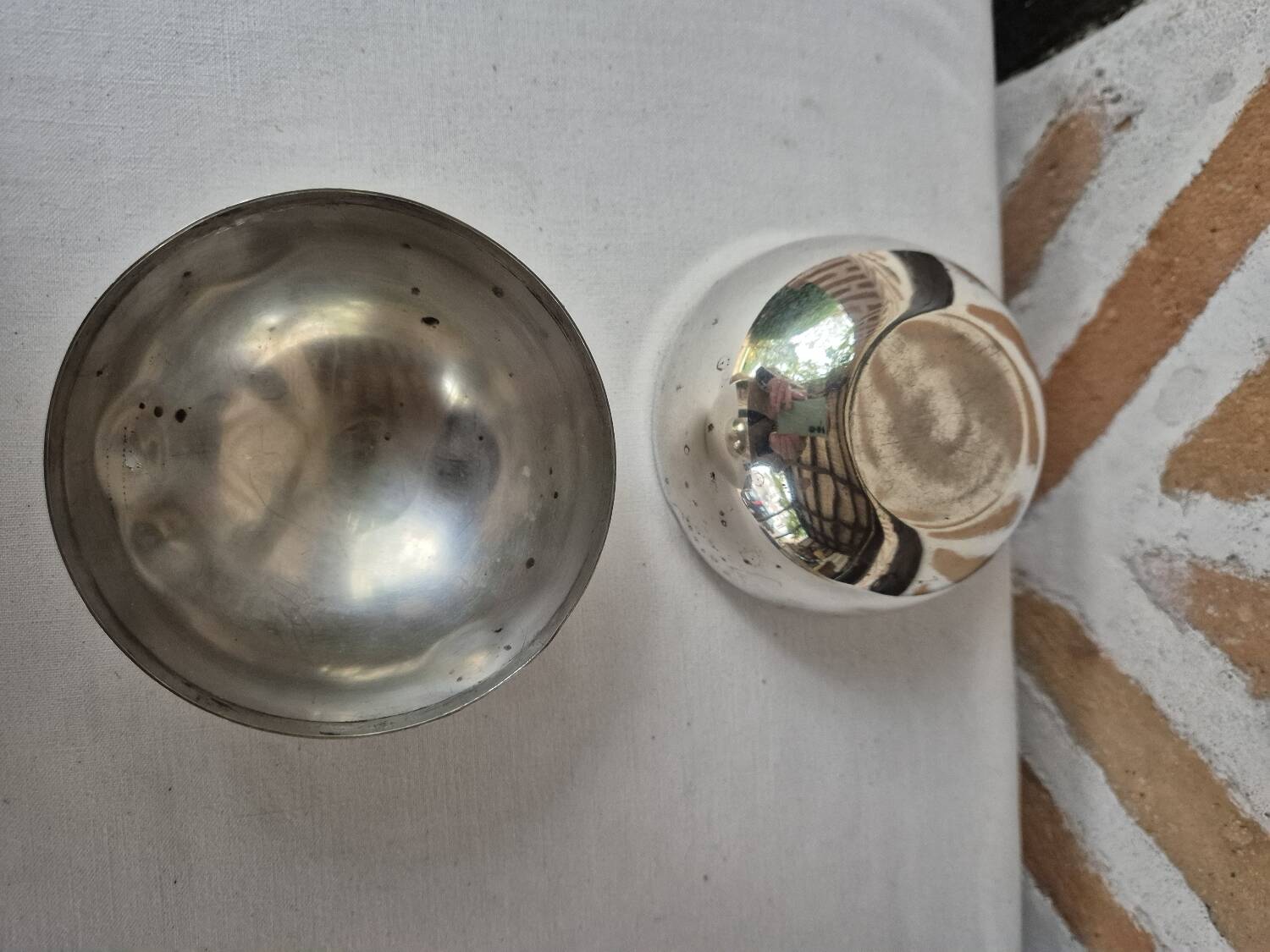 Silver-plated jewelry box/trinket tray