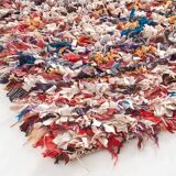 Carpet long boucherouite faded colours 85 x 210 cm