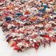 Carpet long boucherouite faded colours 85 x 210 cm