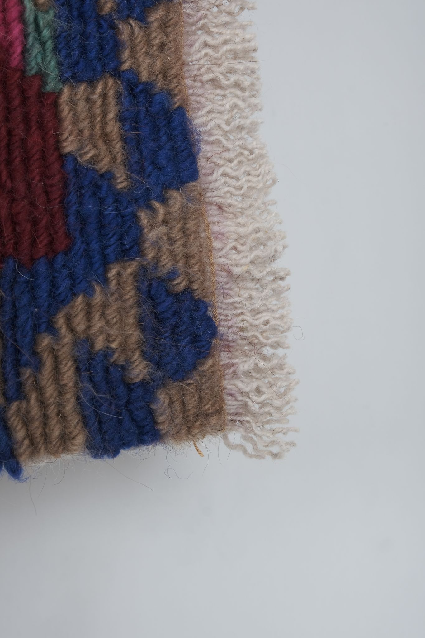 Tapis vintage turc de oushak tissé à la main 124x141 cm