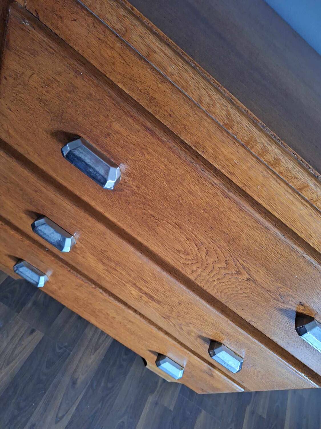 Art deco chest of drawers, vintage old furniture