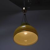 1970's Glass Chandelier, Czechoslovakia