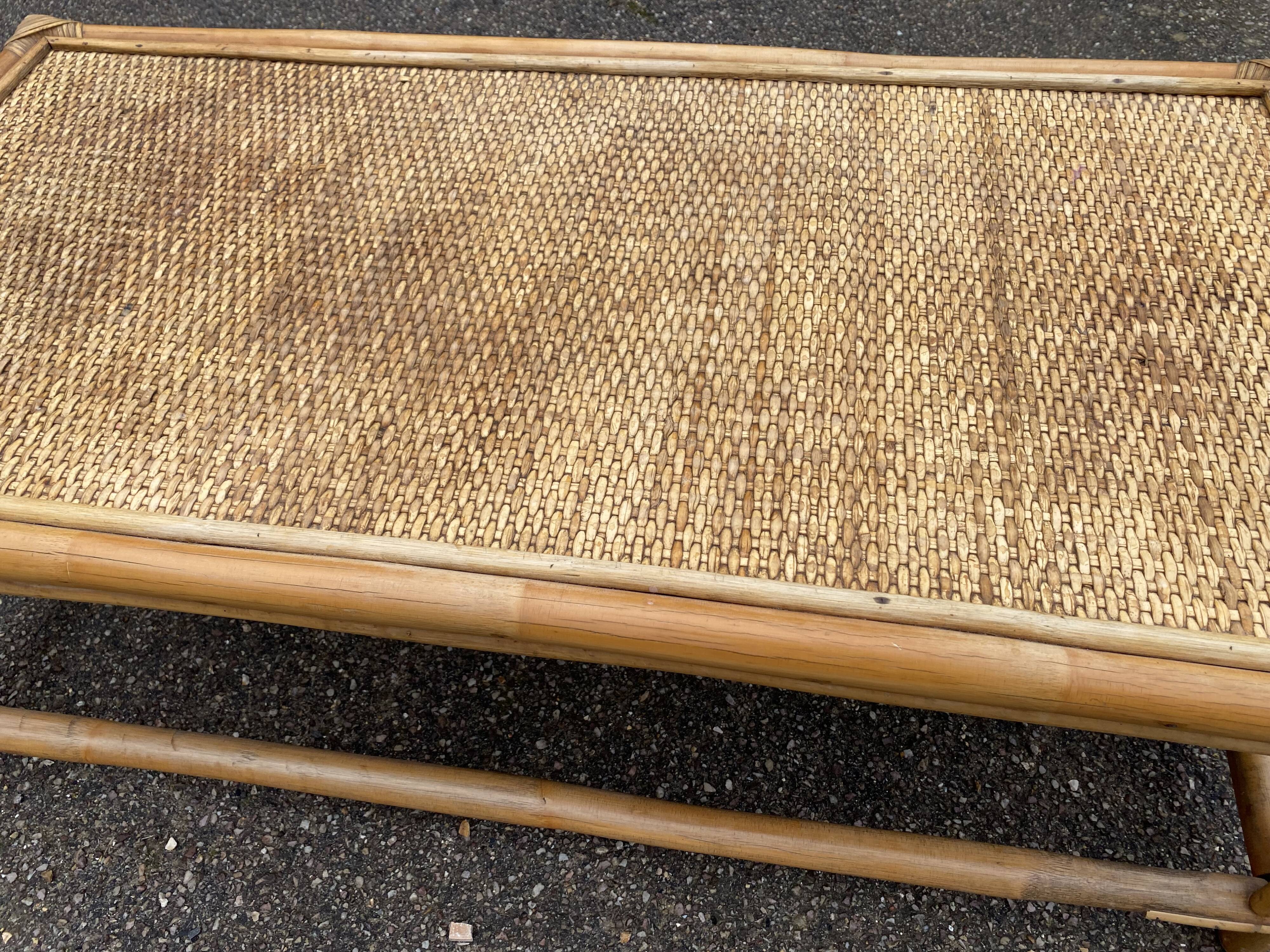 Rattan coffee table